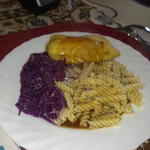 Hähnchen Cordon Bleu an Beilage