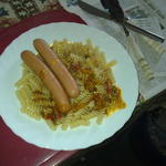 Bockwurst auf Beilage