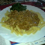 Fleisch mit Beilage
