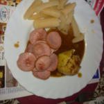 Spargelersatz an Wurst und Klops