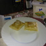 Fleisctaschen, gerollt