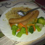 Wurst an Beilage