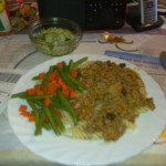 Hackfleisch an Beilagen